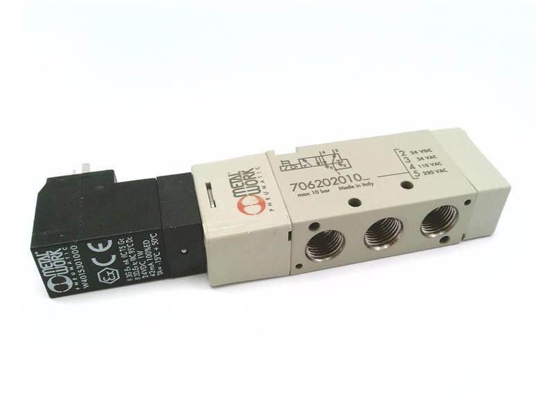 Metalwork - 7030022400 S70 1/2 5/3 Solenoid/Solenoid Closed Centers Valve Assembly