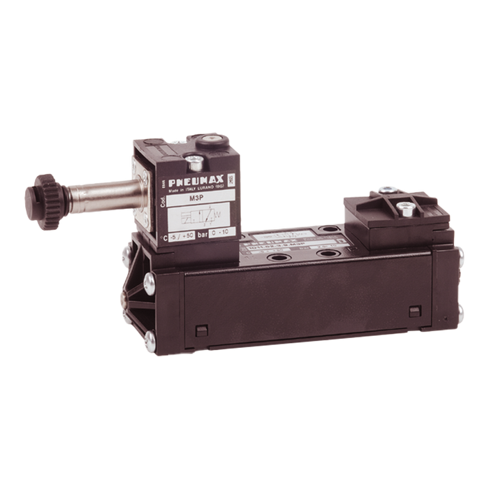 Pneumax 1011.52.3.6.M3P - 5/2 Techno Solenoid Differential Valve - pneumaticsystems
