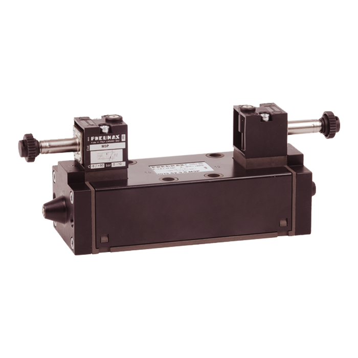 Pneumax 1013.52.3.5.M3P - ISO 3 5/2 Techno Sol/Sol Valve (1 Pos O'ride) - pneumaticsystems