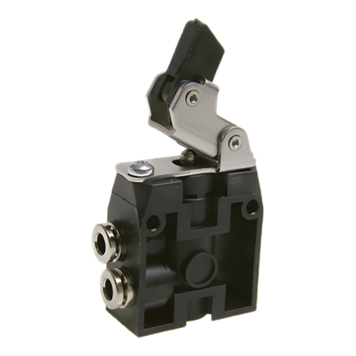 Pneumax 104.22.3.1.L.A - 2/2 Roller Lever Unideirectional Valve Lateral Normally Open - pneumaticsystems