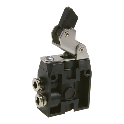 Pneumax 104.32.3.1.P.A - 3/2 Roller Lever Unideirectional Valve Rear Normally Open - pneumaticsystems