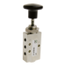 Pneumax 105.52.8.1/2 M5 - 5/2 Push Button Spring Black - pneumaticsystems