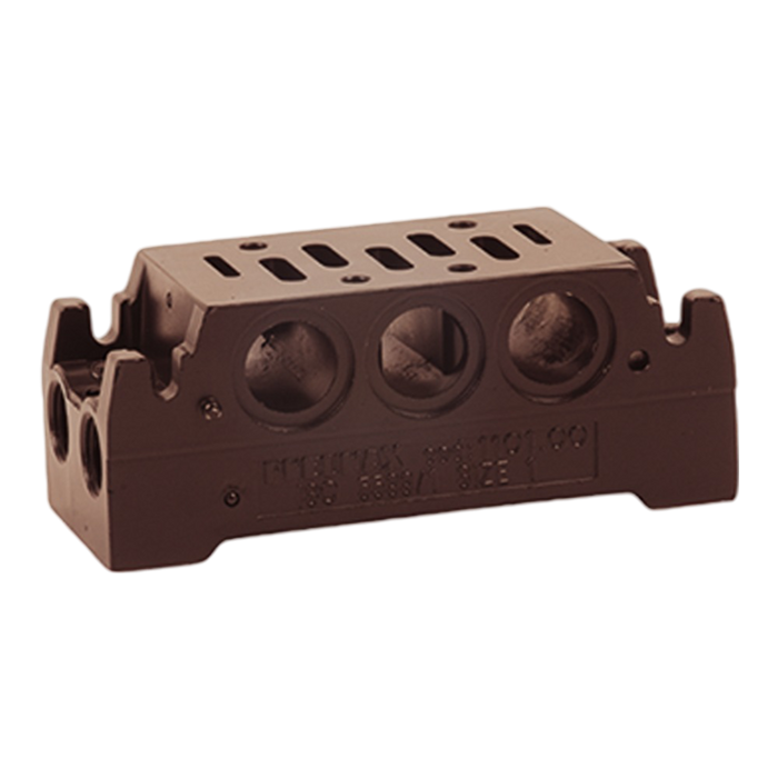 Pneumax 1101.00 - ISO 1 Modular Base Side & Bottom Connections - pneumaticsystems