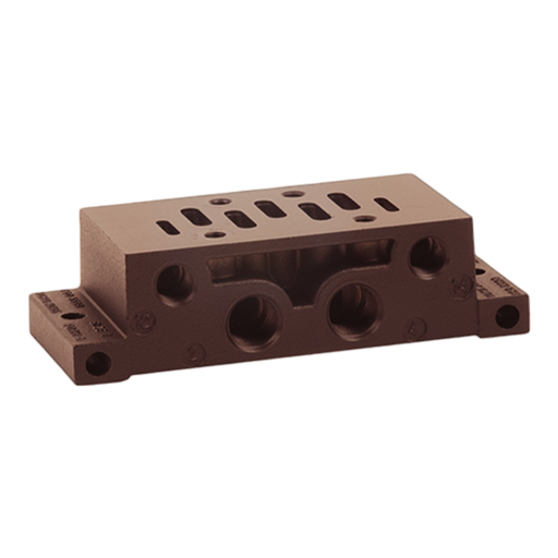 Pneumax 1102.14 - ISO 2 Single Use Base Shape A (Aligned Ports) - pneumaticsystems