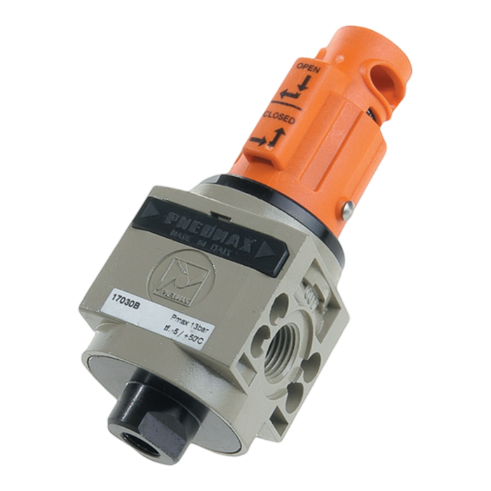 Pneumax 17030.A 1/4 Size 1 3/2 Manual Shut Off Valve - pneumaticsystems
