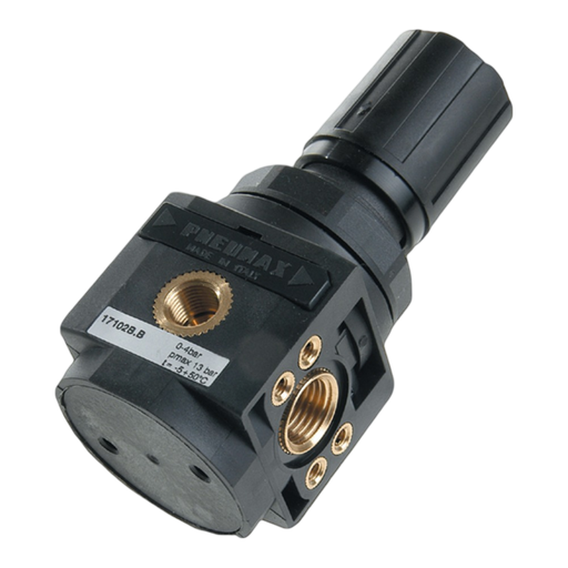 Pneumax 17102B.B.L Size 1 Techno Modular Regulator 1/4 0-4 Bar N/R - pneumaticsystems