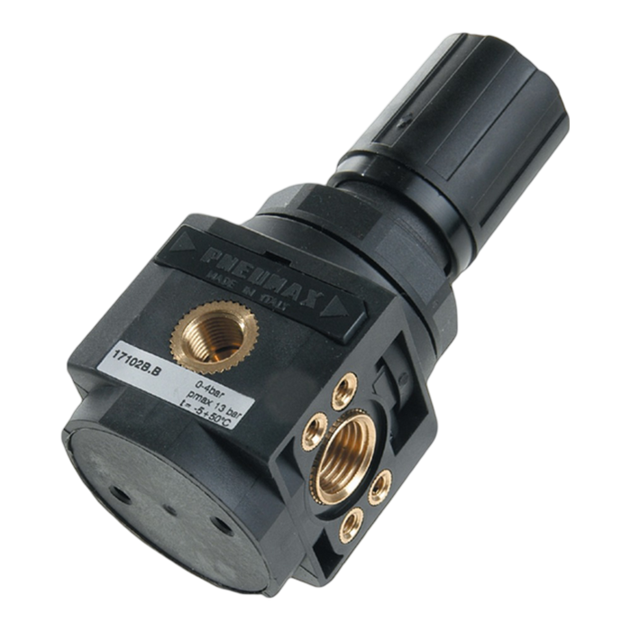 Pneumax 17102B.A Size 1 Techno Modular Regulator 1/4 0-2 Bar" - pneumaticsystems