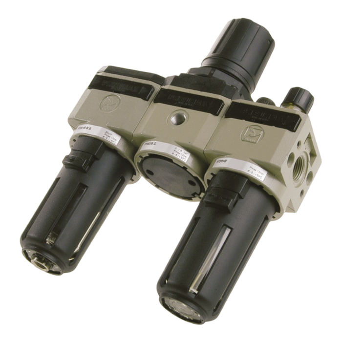 Pneumax 17307A.B.D Size 3 F+R+L 3/8 20¬µm 0-12 Bar" - pneumaticsystems