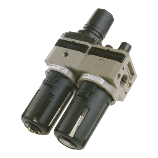 Pneumax 17206A.C.D Size 2 FR+L 1/4 50¬µm 0-12 Bar" - pneumaticsystems