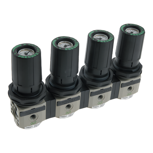 Pneumax 170M2B.C G1/4 Manifold regulator - 0-8bar - pneumaticsystems