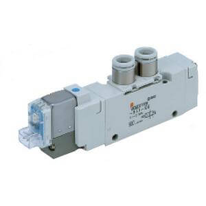 VQZ1121-5LO1-M5-Q, VQZ1000/2000/3000, VQZ**2*, 1000/2000/3000 Series, 5 Port Solenoid Valve, Body Ported