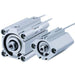 CDQ2B25-5DMZ, CQ2-Z, C(D)Q2, Compact Cylinder, Double Acting, Single Rod w/Auto Switch Mounting Groove