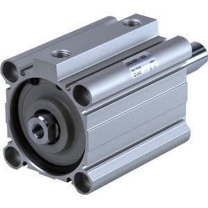 CQ2WA16-20D, CQ2-Z, C(D)Q2W, Compact Cylinder, Double Acting Double Rod w/Auto Switch Mounting Groove