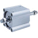 CQ2WB180TF-30DCMZ, CQ2-Z, C(D)Q2WB, Compact Cylinder, Double Acting Double Rod, Large Bore w/Auto Switch Mounting Groove
