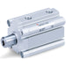 CDQ2KB16-10DZ, CQ2-Z, C(D)Q2K, Compact Cylinder, Double Acting, Single Rod, Non-rotating w/Auto Switch Mounting Groove