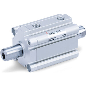 CQ2KWB32TF-35DMZ, CQ2-Z, C(D)Q2KW, Compact Cylinder, Double Acting, Double Rod, Non-rotating w/Auto Switch Mounting Groove