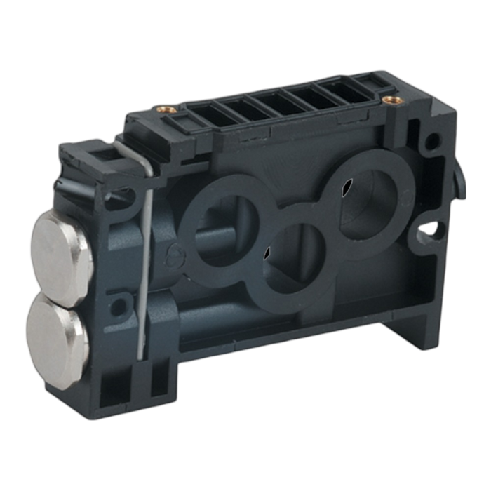 Pneumax 2130.01 Blank Ported Modular Base (FLAT 10mm Valve) - pneumaticsystems