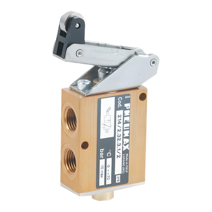 Pneumax 214/2.32.3.1 3/2 Roller Lever Valve - pneumaticsystems