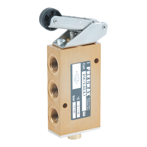 Pneumax 214/2.52.2.1 5/2 Roller Lever Valve - pneumaticsystems