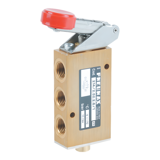 Pneumax 214/2.52.2.6/1 5/2 Lever Button Valve - pneumaticsystems