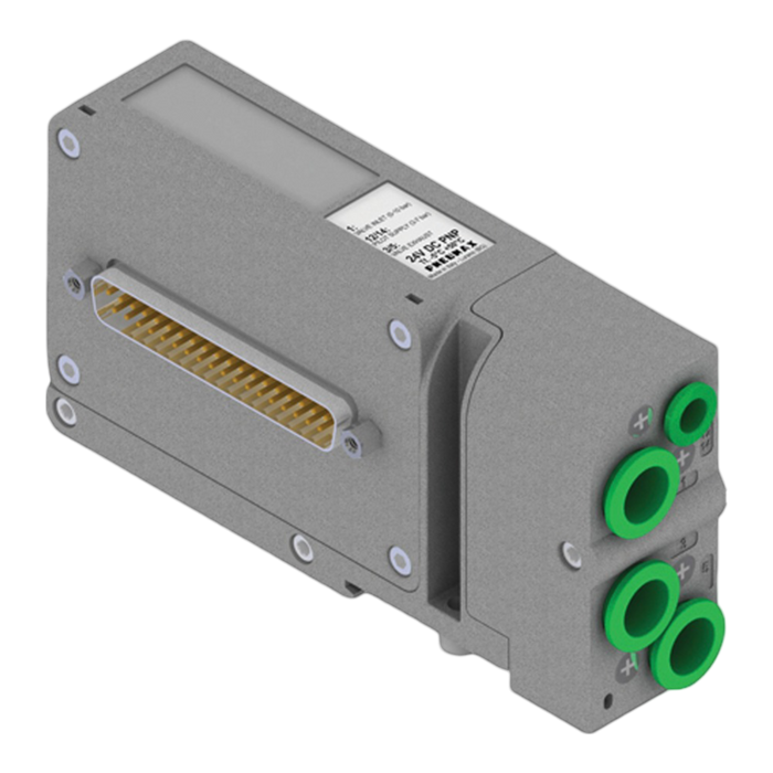 Pneumax 2240.12.37N OPTYMA32-S 37 Pin Left End Plate NPN (Int Pilot) - pneumaticsystems
