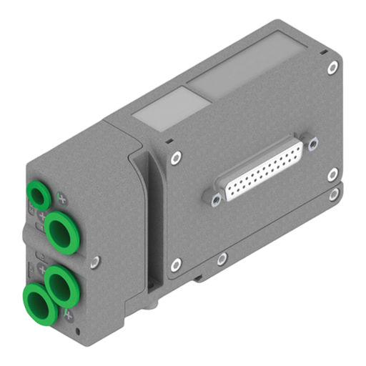 Pneumax 2240.12.25P OPTYMA32-S 25 Pin Left End Plate PNP (Int Pilot) - pneumaticsystems