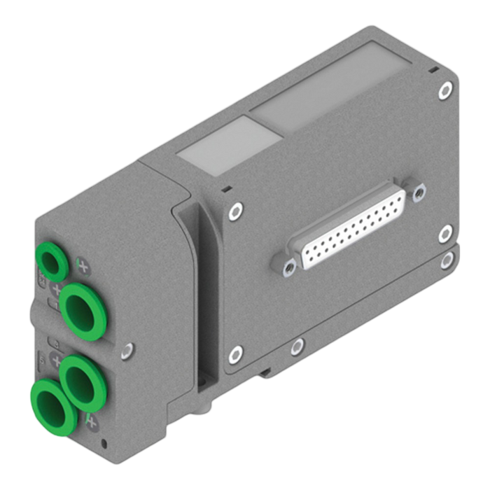 Pneumax 2240.12.25P OPTYMA32-S 25 Pin Left End Plate PNP (Int Pilot) - pneumaticsystems