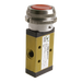 Pneumax 228.32.6.11/1 G1/8 3/2 30mm Push Button Pilot Return Red - pneumaticsystems