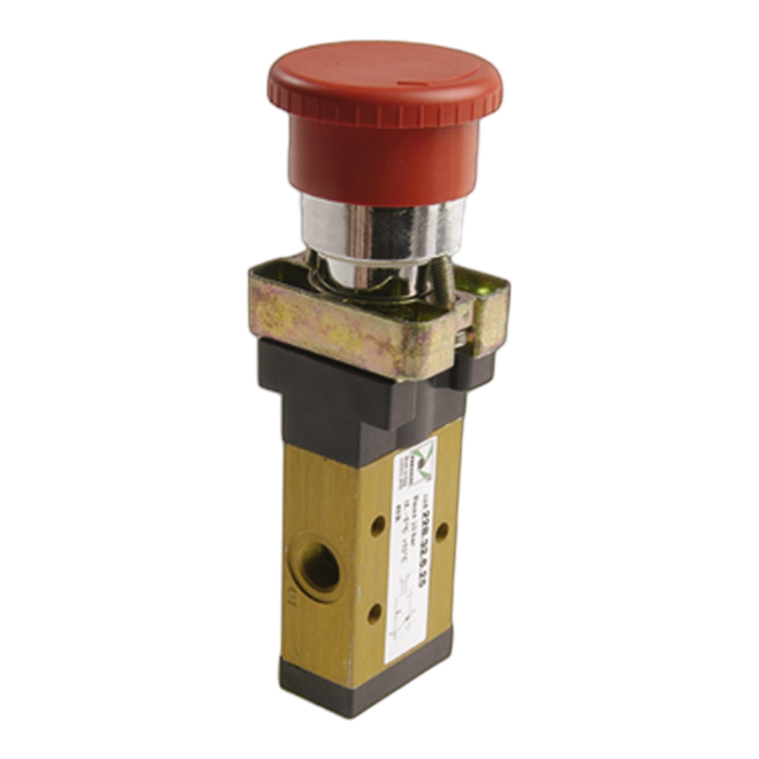 Pneumax 228.32.6.25.11 G1/8 3/2 Mushroom Palm Button Pilot Return - pneumaticsystems