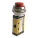 Pneumax 228.32.7.1/2NA G1/8 3/2 30mm Palm Push Button Spring Return N/O Black - pneumaticsystems