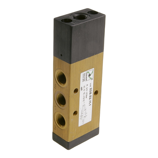 Pneumax 228.52.1.1.V G1/8 5/2 Panel Mount Tappet Spring Valve VITON - pneumaticsystems