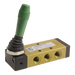 Pneumax 238.52.9.1/2 G1/8 5/2 Lever Lateral Black-Spring c/w polyurethane seals - pneumaticsystems