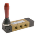 Pneumax 238.53.31.9.1/2 1/8 C.C. LEVER LAT. BLACK -Poly Seals - pneumaticsystems