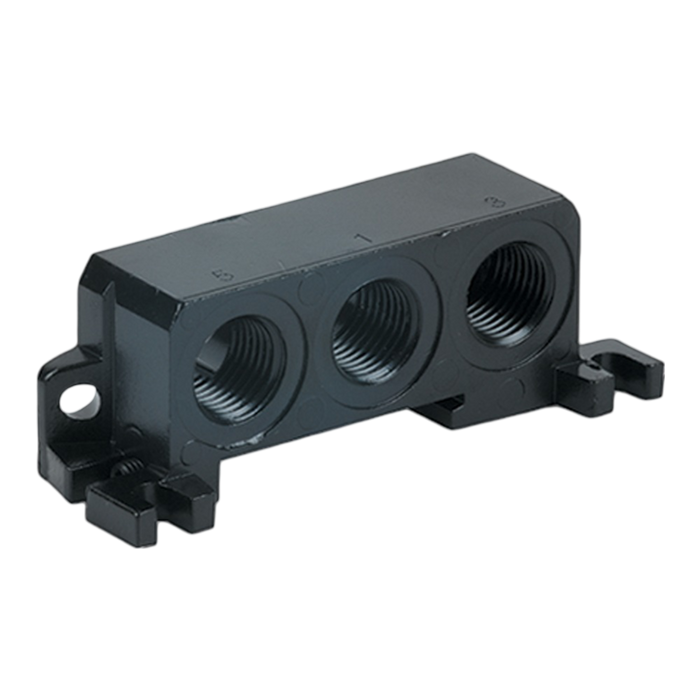 Pneumax 2430.02 18mm Right Inlet Base - pneumaticsystems