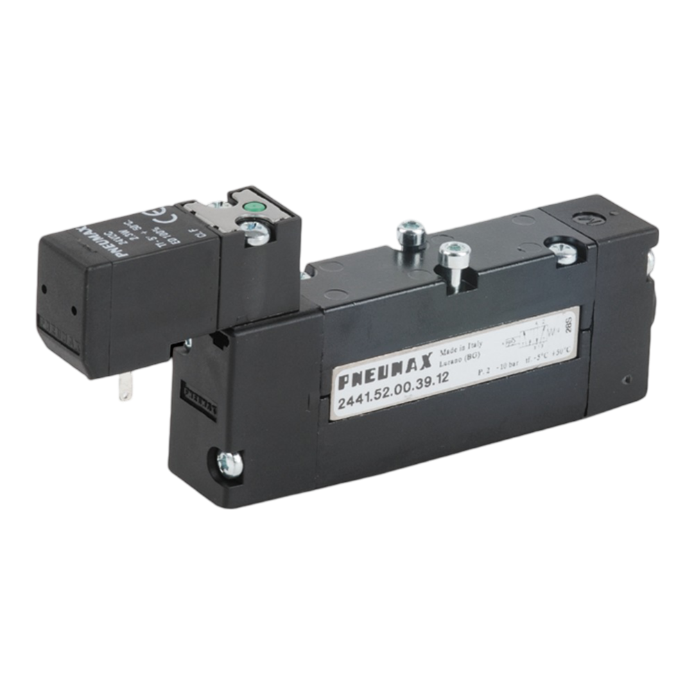 Pneumax T488.52.0.12E.M11 5/2 Solenoid Valve – 24v DC, 1/8 BSP Ports, Made In Italy
