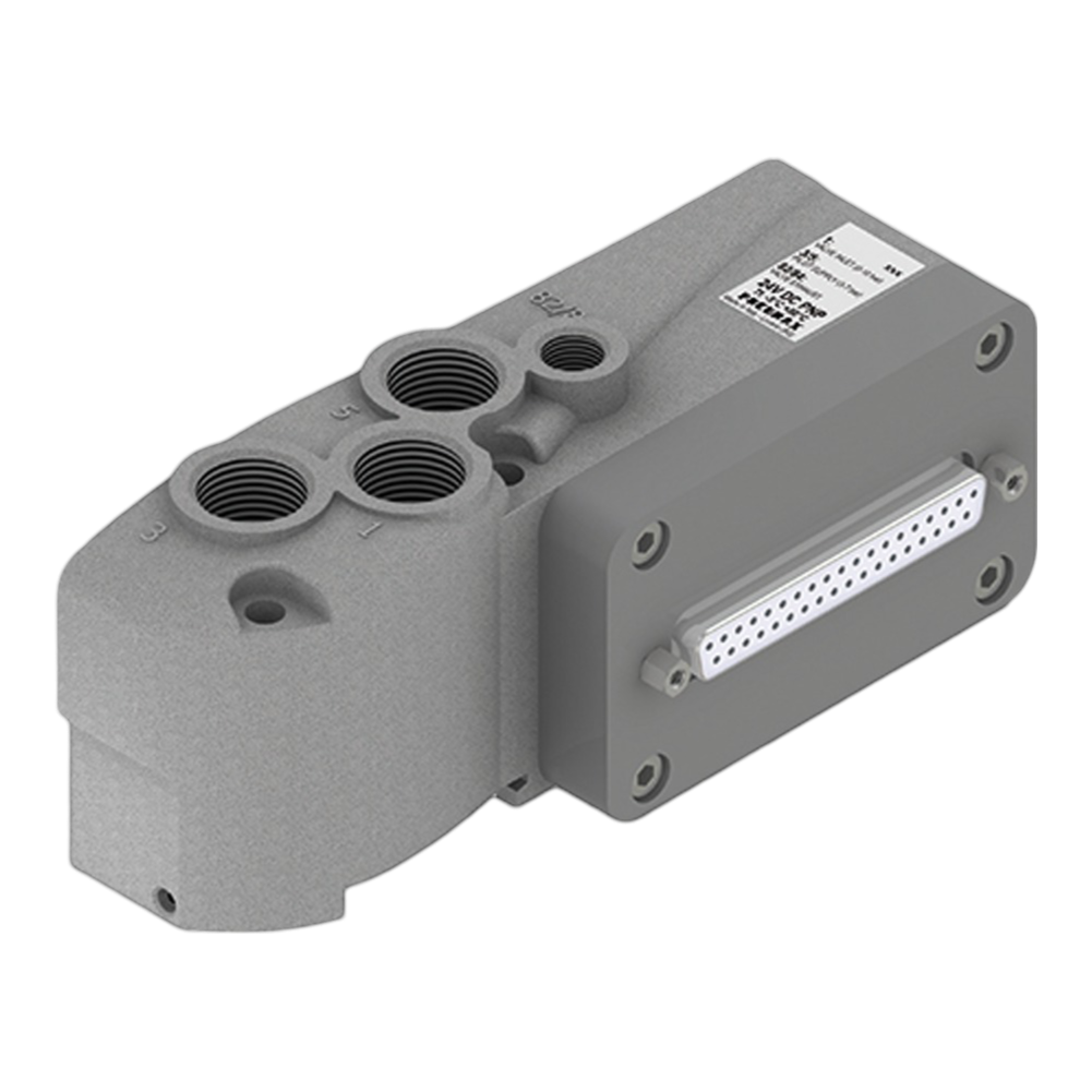 Pneumax 2530.02.37P OPTYMA32-F 37 Pin Left End Plate (Ext Pilot)