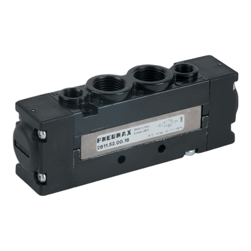 Pneumax 2611.52.00.16 G3/8 26mm 5/2 Pilot/Differential - pneumaticsystems