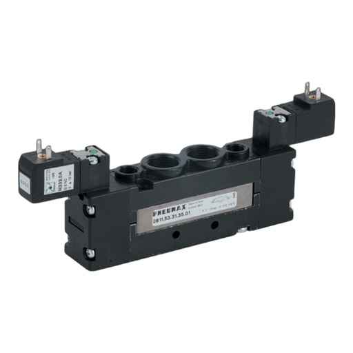 Pneumax 2611.53.32.35.02 G3/8 26mm 5/3 Open Centres Sol/Sol 24Vdc - pneumaticsystems