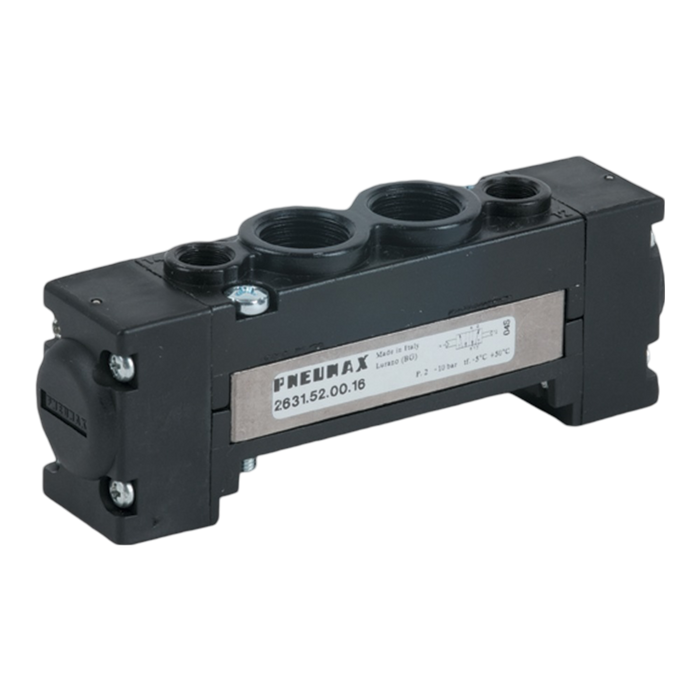 Pneumax 2631.52.00.16 G3/8 26mm FLAT 5/2 Pilot/Differential - pneumaticsystems