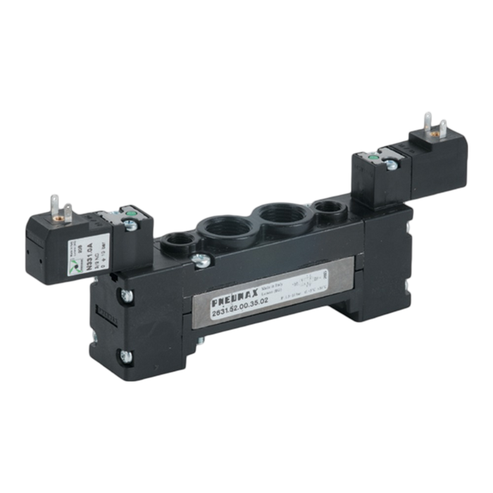 Pneumax 2531.62.44.35.02 OPTYMA32-F G1/4 2x3/2 N/C Sol/Sol 24Vdc PNP - pneumaticsystems