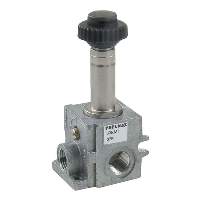 Pneumax 305.M16 1/8 3/2 N/C Direct Acting Soenoid Valve 12Vac" - pneumaticsystems