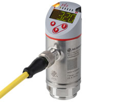 34D-V110G-DD1-AA, 34D Pneumatic/Hydraulic/Allfluid pressure sensor, -1 ... 10 bar, IO-Link configurable