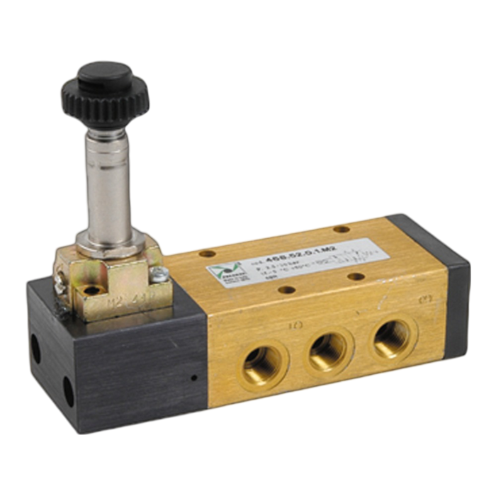 Pneumax 468.52.0.1.M2L G1/8 5/2 Solenoid Spring Valve - pneumaticsystems