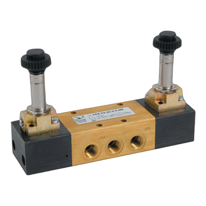Pneumax 468.53.31.0.0.M2 G1/8 5/3 Closed Centres Sol/Sol Valve - pneumaticsystems