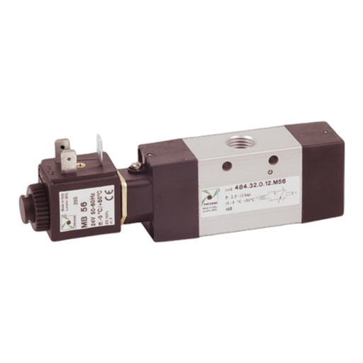 Pneumax 484.32.0.12.M11 Sol.-diff/al + MB11 (24 VDC 3,5W) - pneumaticsystems