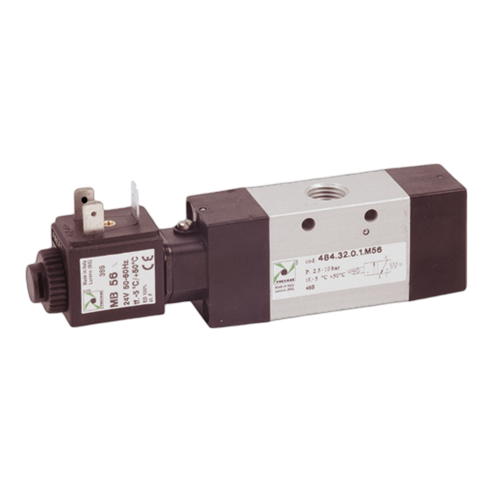 Pneumax 484.32.0.1.M58 Sol.-spring + MB58 (230 VAC 50/60 Hz) - pneumaticsystems