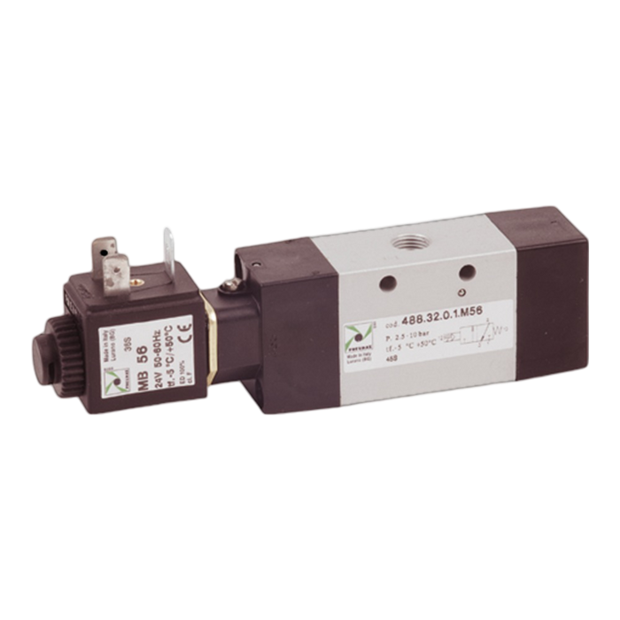 Pneumax 488.32.0.1.M22 Sol.-spring + MB 22 (110 VAC 50Hz) - pneumaticsystems