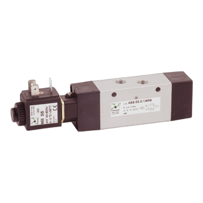 Pneumax 488.52.0.1.M57 Sol.-spring + MB57 (110 VAC 50/60 Hz) - pneumaticsystems