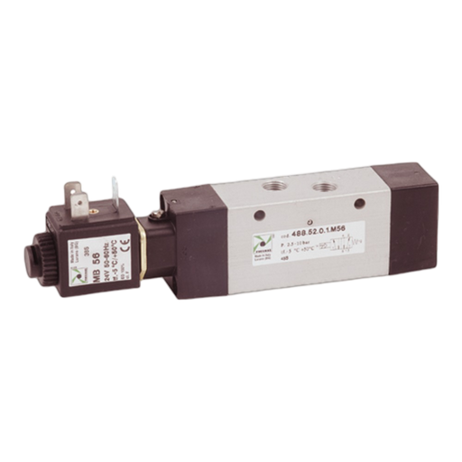 Pneumax 488.52.0.1.M56 Sol.-spring + MB56 (24 VAC 50/60 Hz) - pneumaticsystems
