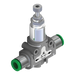 Pneumax 551.128.M1.M1.XX 0-8 Bar Inline Regulator 1/8 Male - 1/8" Male" - pneumaticsystems